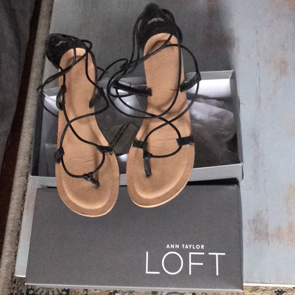 LOFT gladiator sandals in black